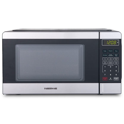 Farberware FMGZ09BKA 0.9 Cu. Ft. Microwave Oven, 900W, Digital Control, LED Display, 6 Cooking Presets, Black