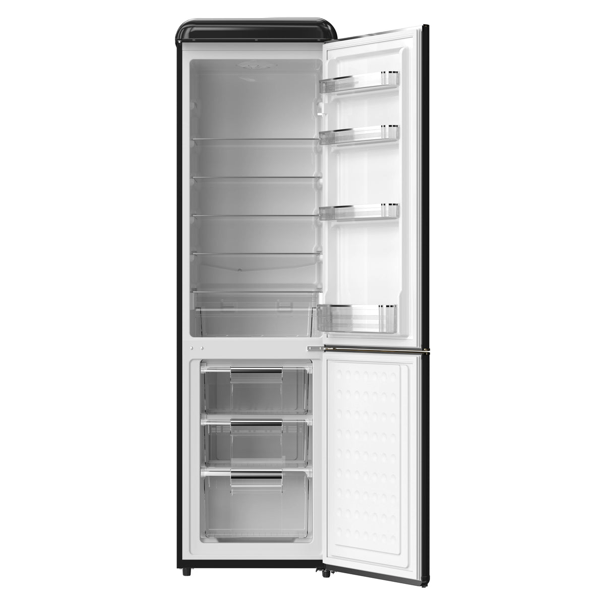 Frigidaire 9.0 Cu. Ft. Bottom Mount Retro Refrigerator, Black