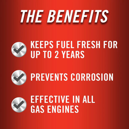 STA-BIL Storage Fuel Stabilizer - Keeps Fuel Fresh for 24 Months - Prevents Corrosion - Gasoline Treatment that Protects Fuel System - Fuel Saver - Treats 80 Gallons - 32 Fl. Oz.