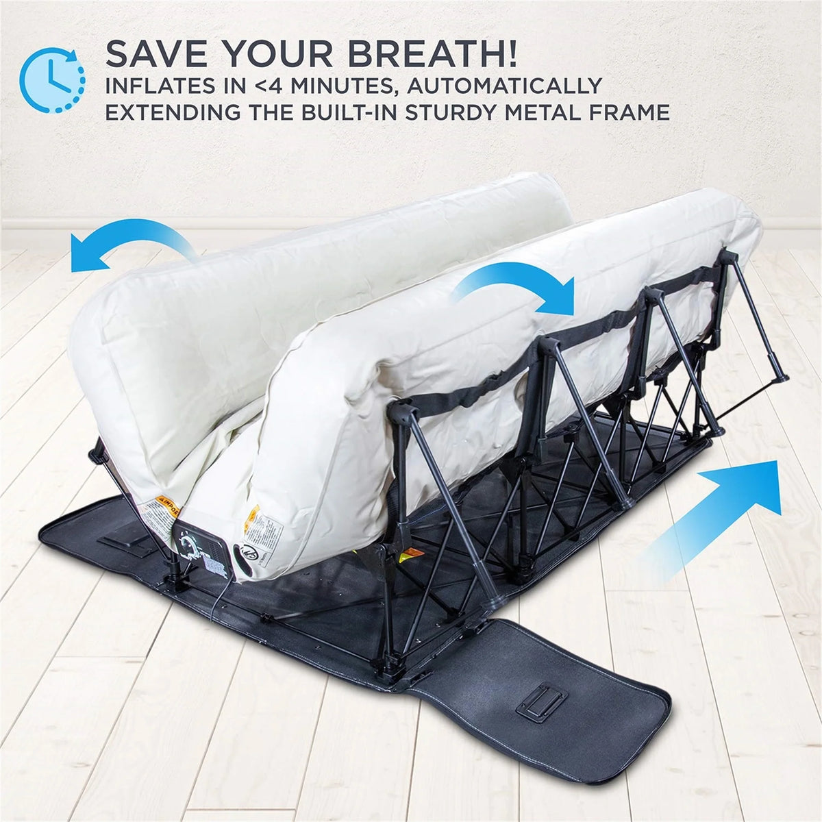 Ivation EZ-Bed 10 in Portable Air Beds with Built-in Pump, Full
