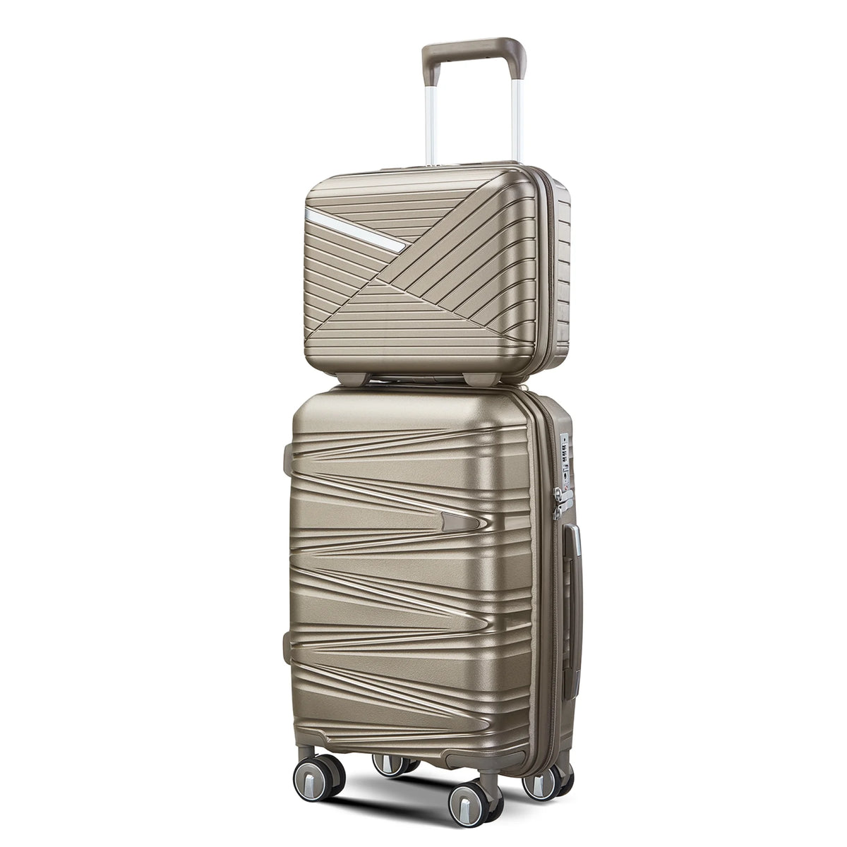 Luggage 4 Piece Sets(14/20/24/28), Hard Shell Lightweight TSA Lock Carry on Expandable Suitcase with Spinner Wheels