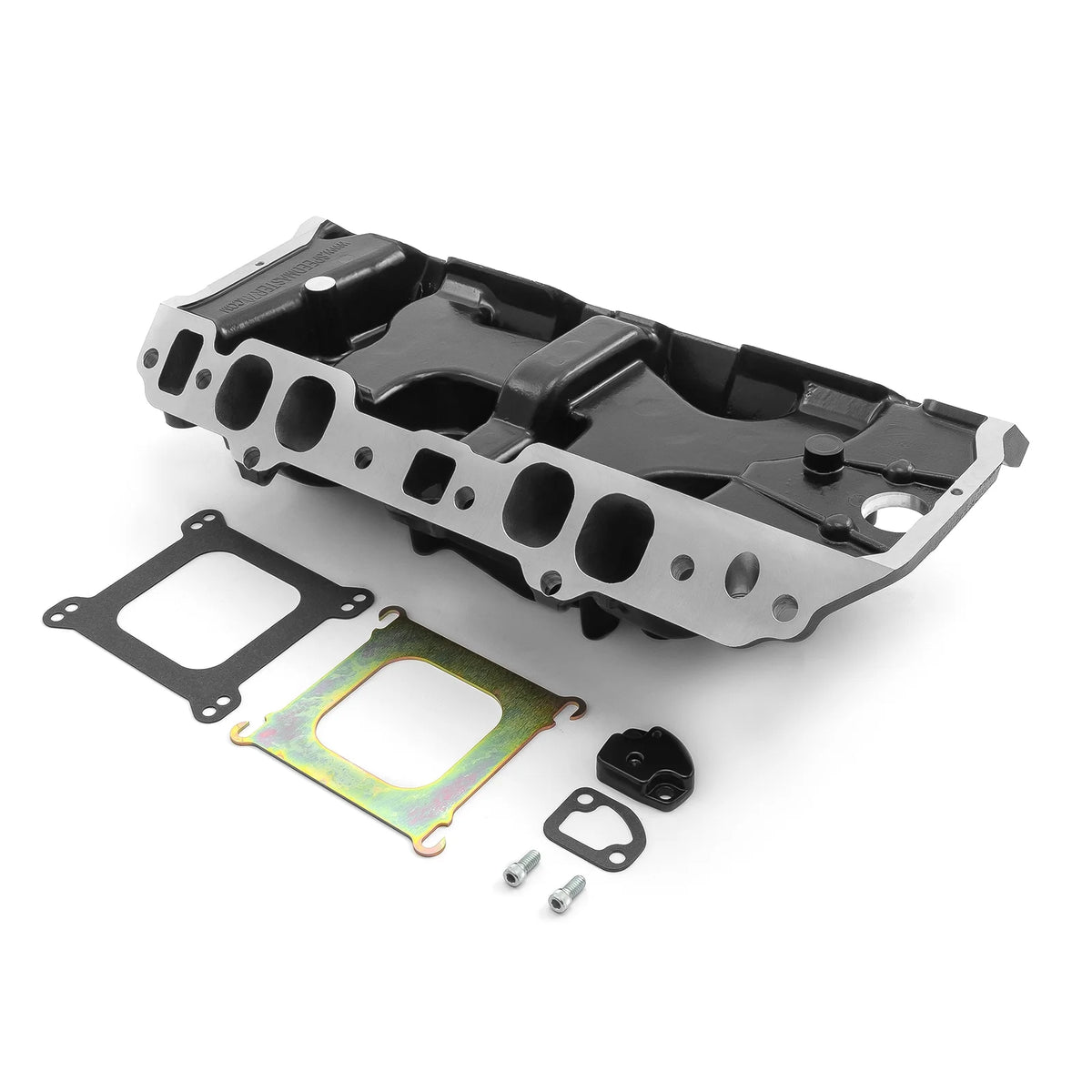 Speedmaster 1-147-018 Compatible with Chevy BBC 454 Oval Port LowRise Aluminum Intake Manifold [Black]