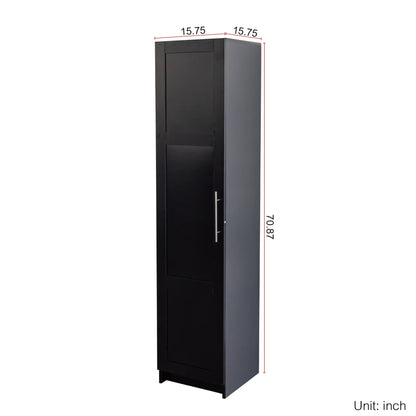 Slim Tall Storage Cabinet,Pantry Cabinet with Doors Shelves Small Space for Kitchen Living Room Bathroom
