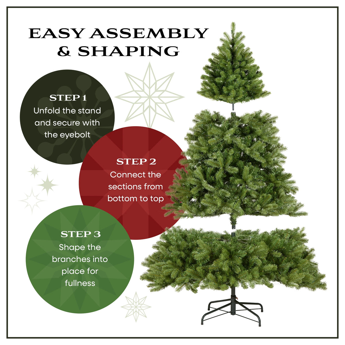 9 ft Pre-Lit Carolina Pine Slim Artificial Christmas Tree with 800 Clear Lights, Slim Profile