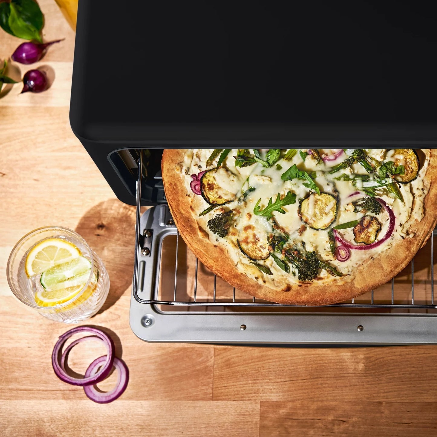 Beautiful Infrared Air Fryer Toaster Oven, 9-Slice, 1800 W, White Icing by Drew Barrymore