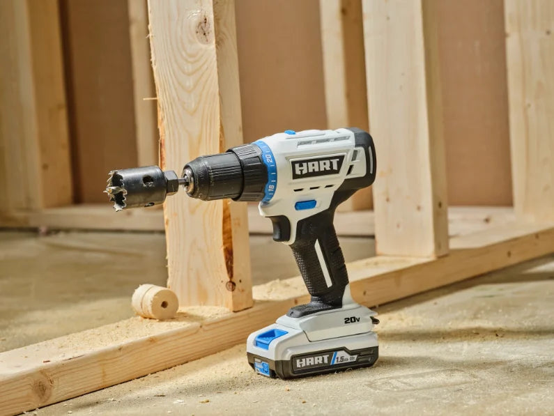 HART 20-Volt 1/2�� Drill/Driver 2-Pack 4AH Battery Kit Bundle