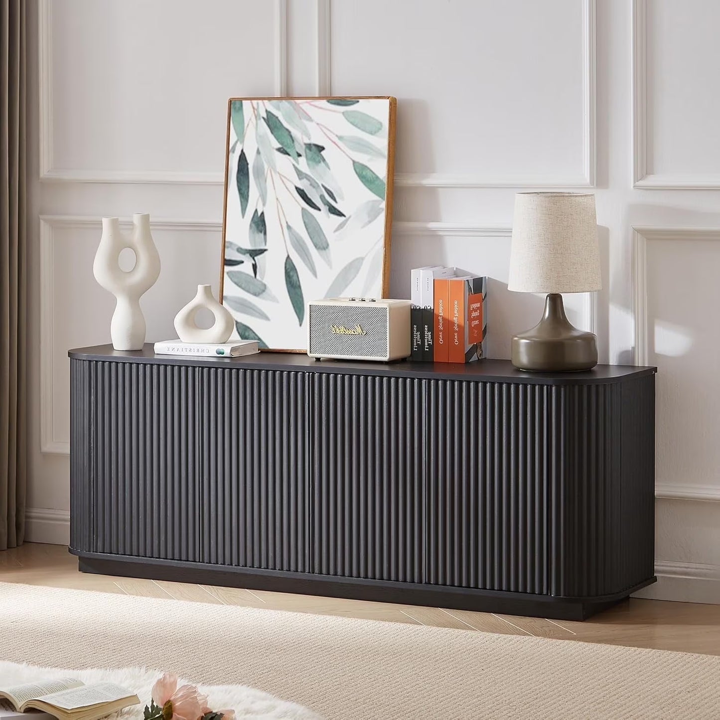 TV Stand, Modern Entertainment Center for TVs Up to 75 inch