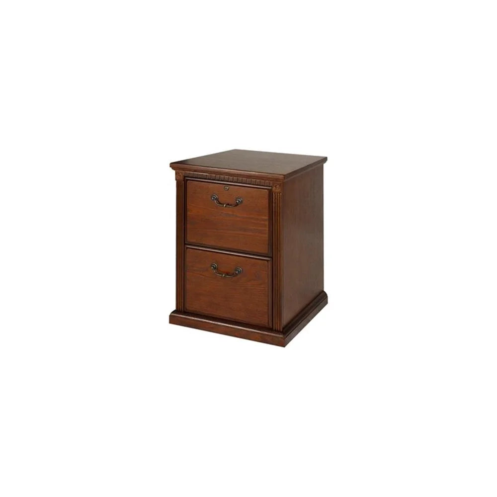 Martin Furniture Huntington Transitional Oxford 2 Drawer Wood File Cabinet - Oak