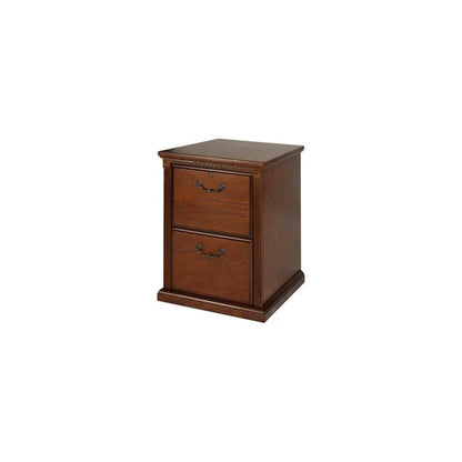 Martin Furniture Huntington Transitional Oxford 2 Drawer Wood File Cabinet - Oak