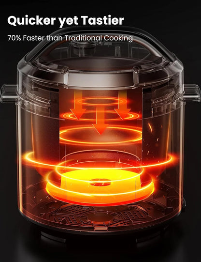 COMFEE�� 6QT Electric Pressure Cooker, 9-in-1 Instant Multi Cooker Olla de Presion  Rice Cooker Slow Cooker Steamer Saut�� Yogurt Maker Non-Stick Pot