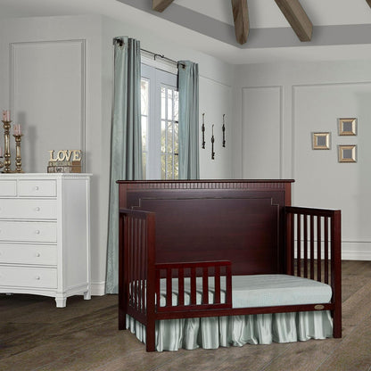 Dream On Me Morgan 5-in-1 Convertible Crib. Cherry