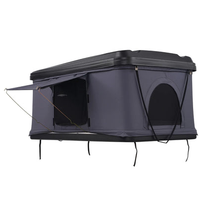 KFFKFF Hard Shell Rooftop Tent, Naturnest Model for 2-3 People, Includes Thick Mattress and Telescopic Ladder, Waterproof and Windproof, Suitable for Jeep, SUV, Van, and Pickup Trucks