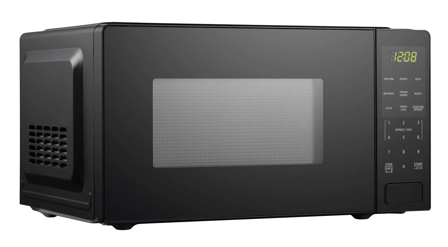 Mainstays 1.1 cu. ft. Countertop Microwave Oven, 1000 Watts, Black, New