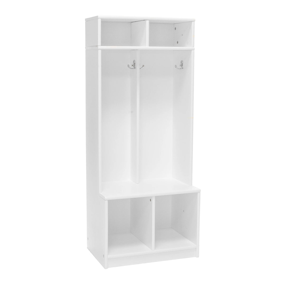Little Partners Locker Cabinet Cubby Organizer, Learn 'N Store Wooden Classroom Cubbies Compartment Lockers for Storage of Toddlers and Kids Coats, Equipment, Backpacks - Espresso