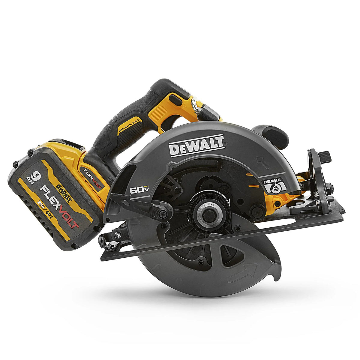 DeWalt FLEXVOLT 60 V 7-1/4 in. Cordless Brushless Circular Saw Kit (Battery & Charger)