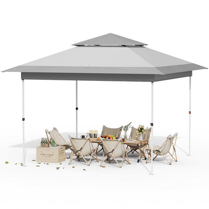 Pirecart 12' x 12' Pop-up Canopy Tent Waterproof Outdoor Gazebo Shelter with Wheeled Bag, Instand Canopy , White