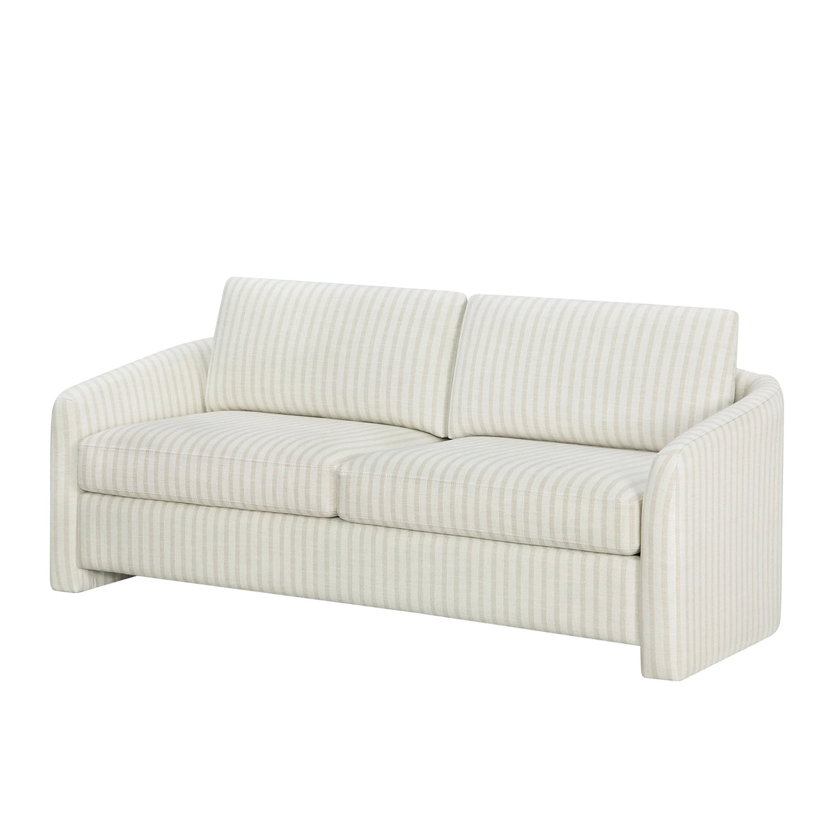 Beautiful Drew 72.2" Sofa by Drew Barrymore for Adults, Striped Linen