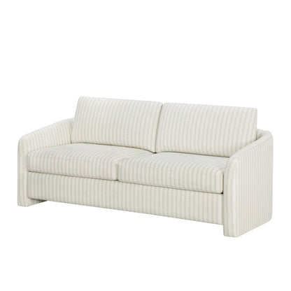Beautiful Drew 72.2" Sofa by Drew Barrymore for Adults, Striped Linen