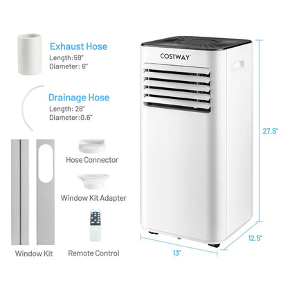 Yardi Yard Portable Air Conditioner 10000 BTU Evaporative Air Cooler Dehumidifier-White, Portable Air Conditioners,Portable AC Cools up to 350 Sq.Ft
