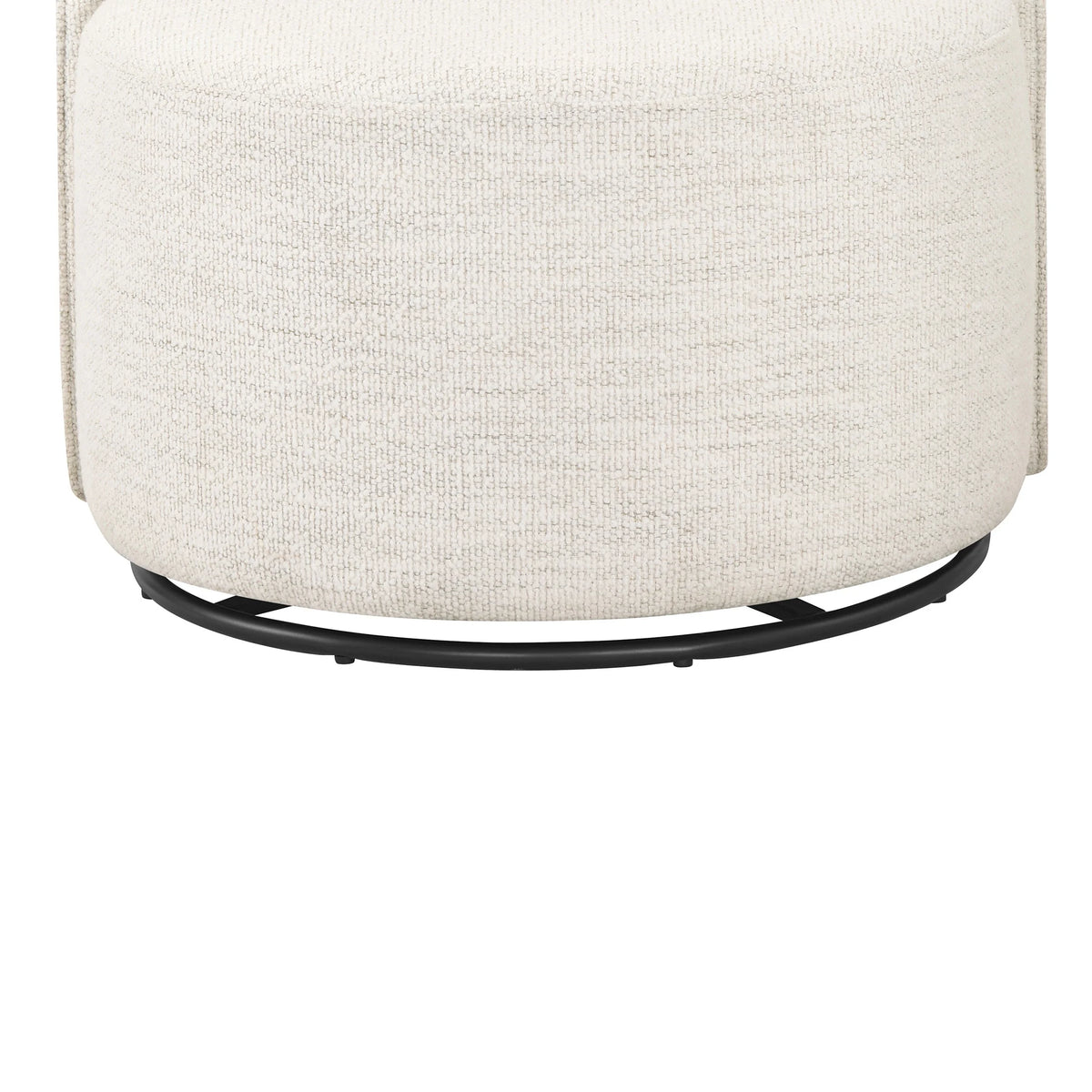 Better Homes & Gardens Juliet Modern Arch Swivel Accent Chair, Cream Boucle
