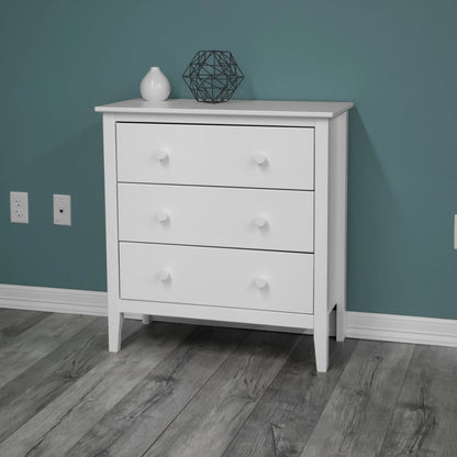 Adeptus Solid Wood Easy Pieces 4 Drawer Chest of Drawers - White
