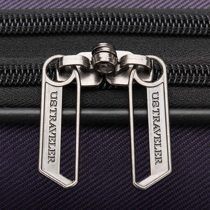 U.S. Traveler Aviron Bay Expandable Softside Luggage with Spinner Wheels, Navy, 31" Checked Large