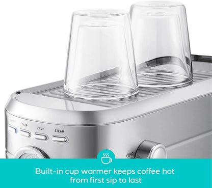CASABREWS CM5418 20-Bar Espresso Machine and Coffee Maker, Silver