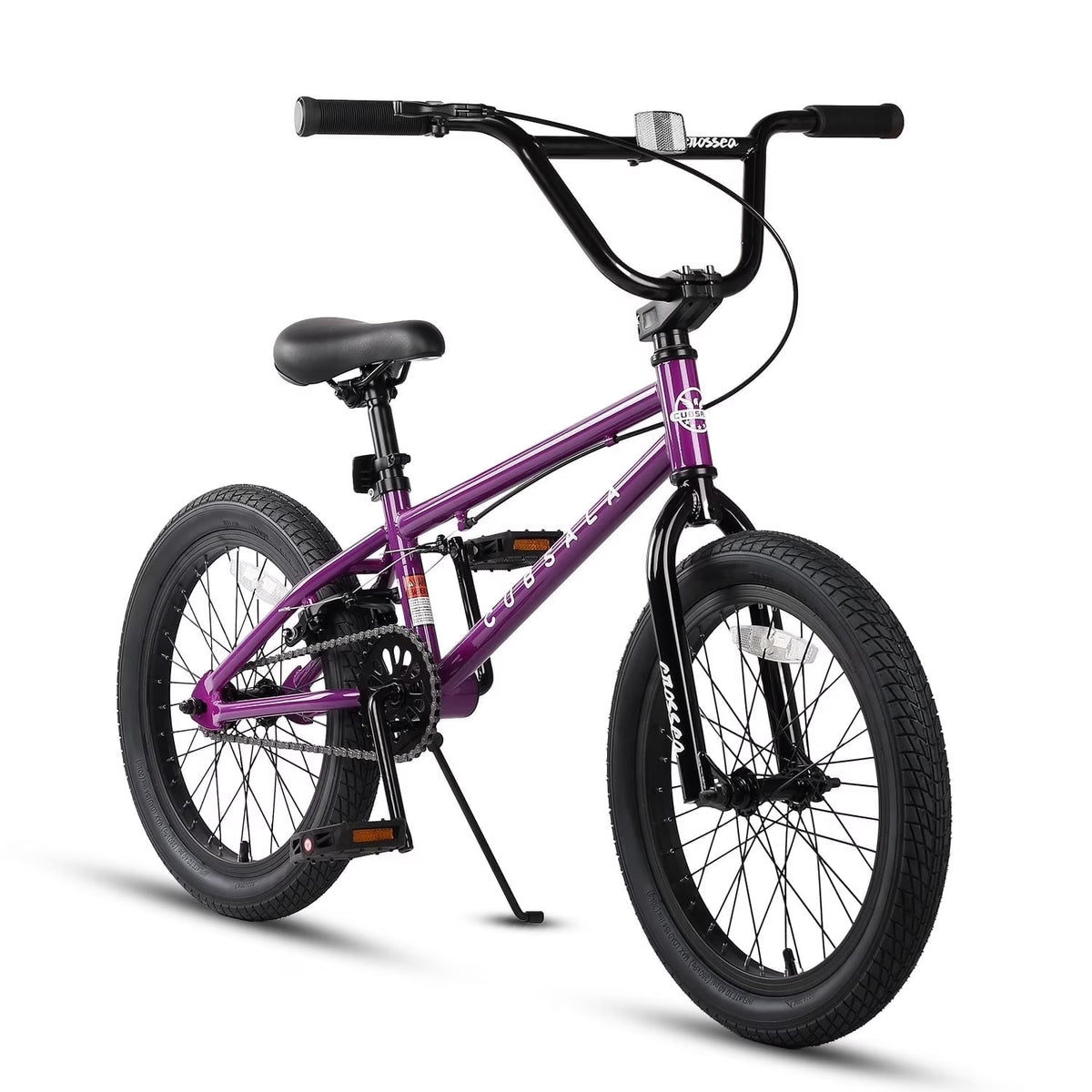 cubsala 20 in Freestyle BMX Kids Bike for Age 6-14 Years Old Boys Girls , Black & Green