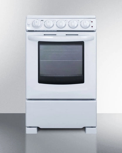 Summit 24�� 2.9 cu ft Electric Range in Ceramic