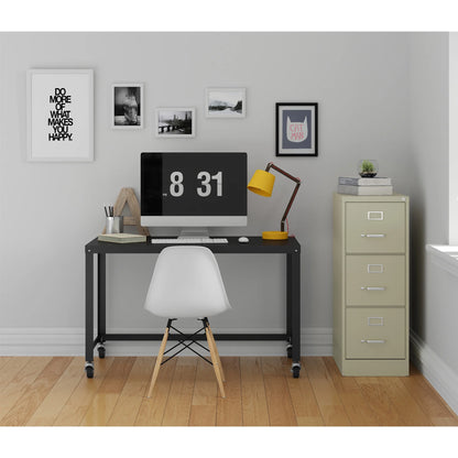Hirsh 22" Deep 3 Drawer Letter Width Vertical File Cabinet, Commercial Grade, Gray