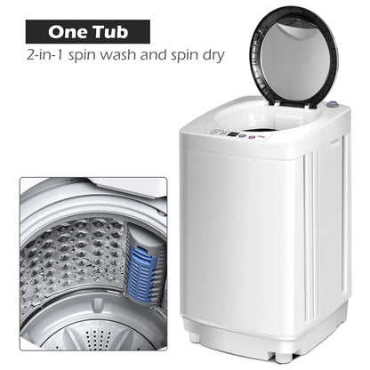 Costway Full-Automatic Laundry Wash Machine Washer Spinner Drain Pump
