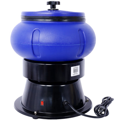 Huloretions Vibratory Tumbler,18 Lbs Electric Polisher Vibratory Tumbler,Polishing & Rust Removal On Small Metal Parts,Tumbling Polishing & Rust Removal Machine For Metal Hardware