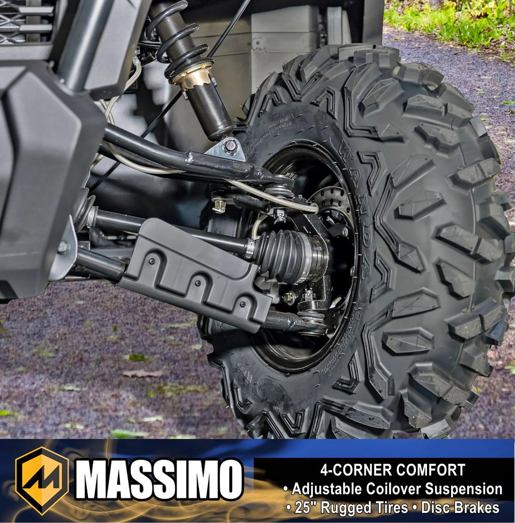 Massimo Buck 450 Side by Side UTV, EFI, 4 Stroke, 325cc, 25.5 HP, 4X4, 3000lb Winch - Red