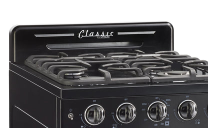 Unique Classic Retro 24" 2.9 cu/ft Freestanding Gas Range with Convection Oven and Sealed Burners