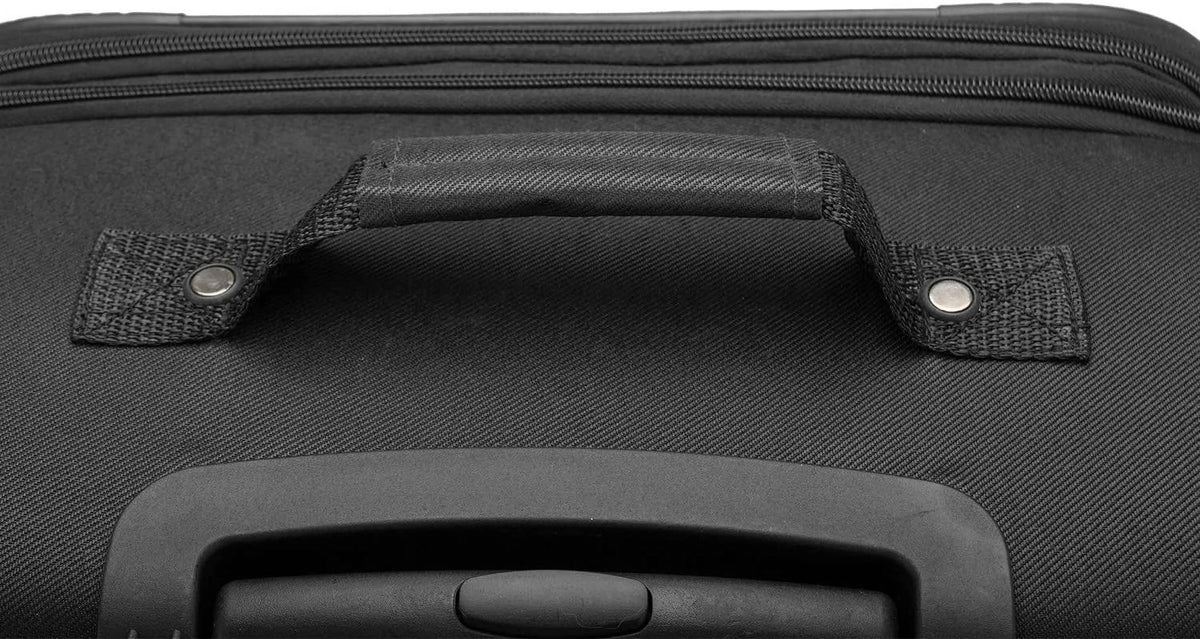 U.S. Traveler Aviron Bay Expandable Softside Luggage with Spinner Wheels, Navy, 31" Checked Large