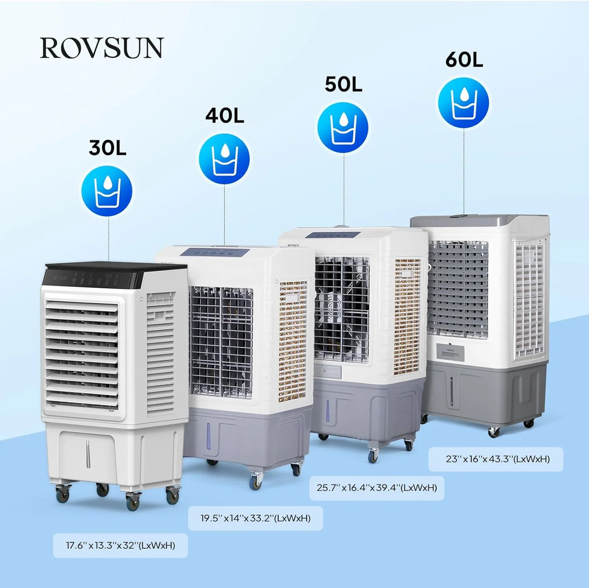 ROVSUN Portable Air Conditioners, White