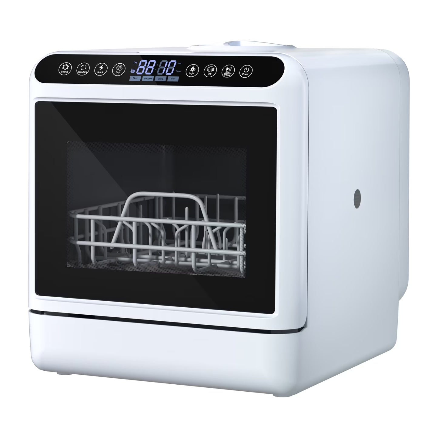 Xinwanna Portable Dishwasher with 5L Water Tank, 6 Functions Automatic Smart Countertop Dishwasher with 5 Place Settings, 2-Tier, 3-Spray Arm, Air-Dry Function Dish Washer for Apartments& RVs