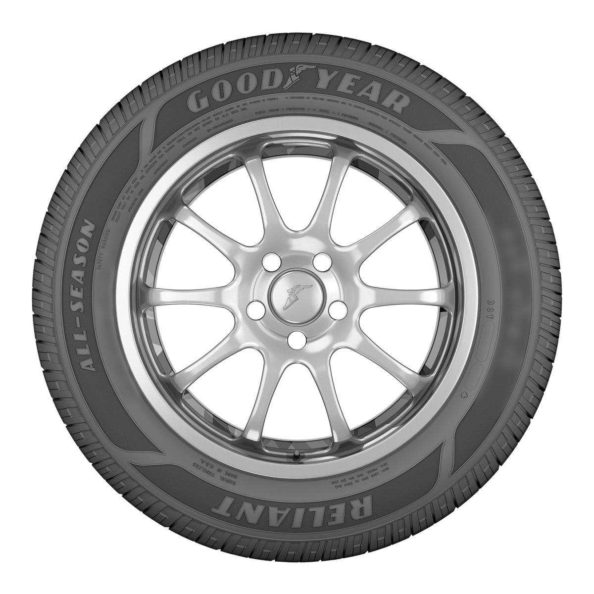 Goodyear Reliant All-Season 235/65R17 104V All-Season Tire Fits: 2017-18 Honda CR-V EX, 2019 Honda CR-V LX