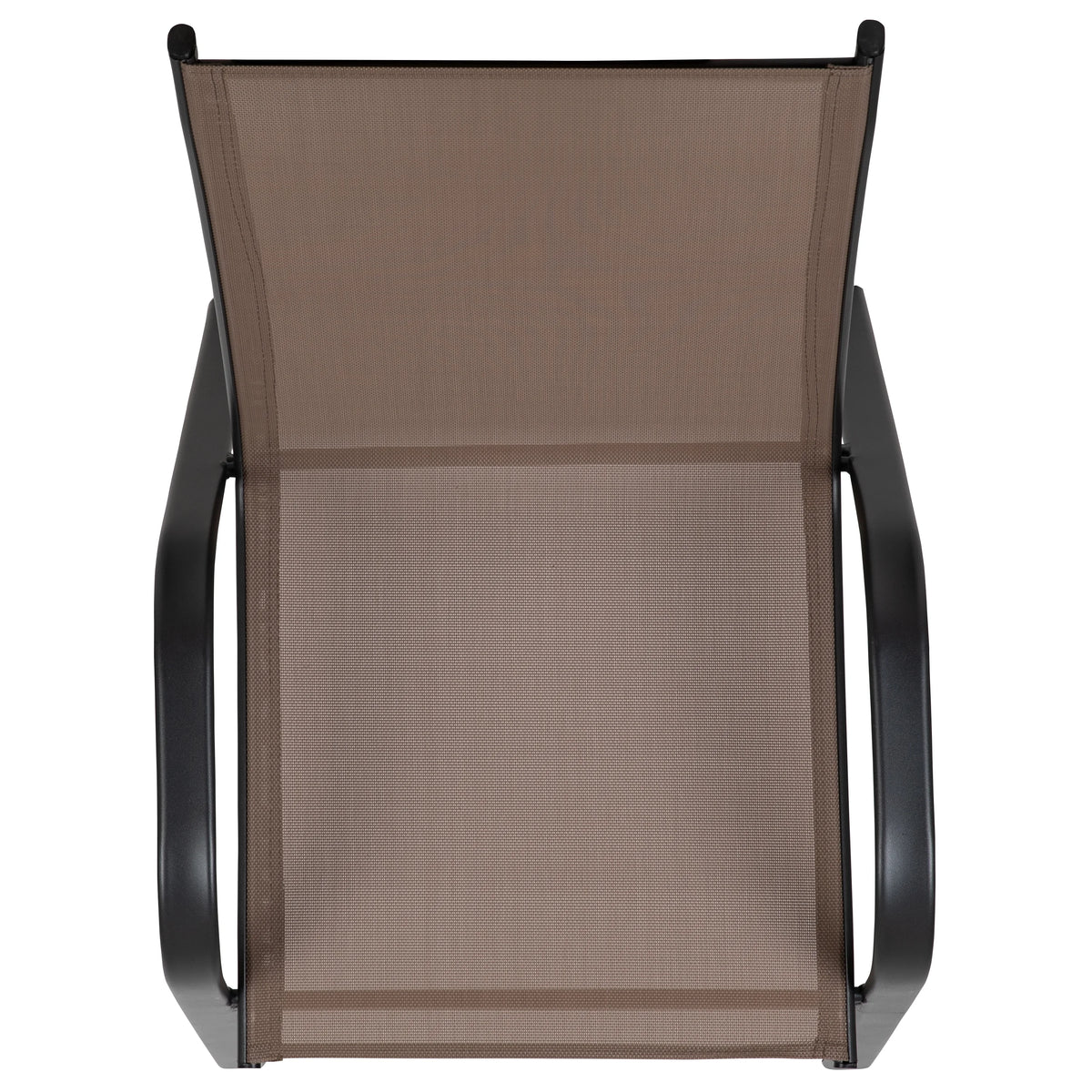 Emma + Oliver 4 Pack Gray Outdoor Stack Chair with Flex Comfort Material - Patio Stack Chair