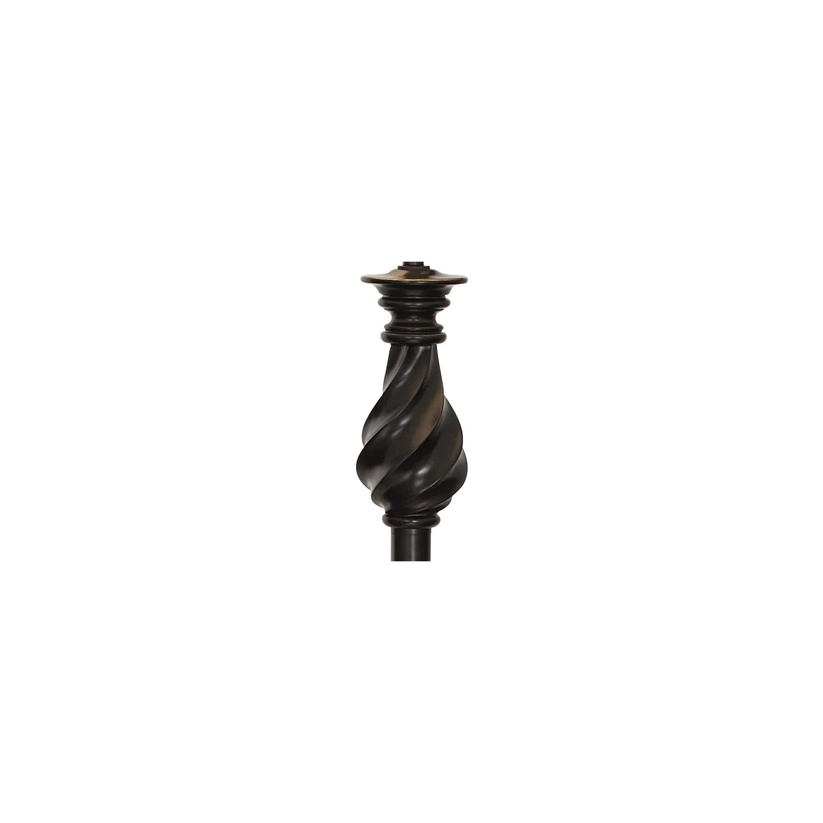 Regency Hill Traditional Swing Arm Floor Lamp 58" Tall Painted Black Bronze Swirl Font Faux Silk Beige Shade for Living Room Reading Office