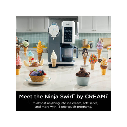 Open Box Ninja Swirl-Creami Soft-Serve Maker - SILVER ONE SIZE