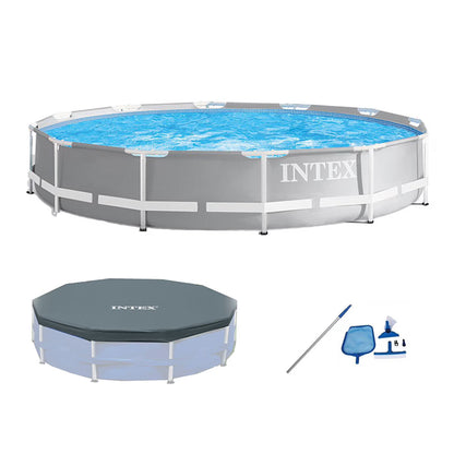 Intex 26719EH 14ft x 42in Prism Frame Above Ground Swimming Pool with Pump