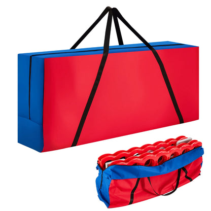 Costway Giant 4 in A Row Jumbo 4-to-Score Game Set W/Storage Carrying Bag for Kids Adult