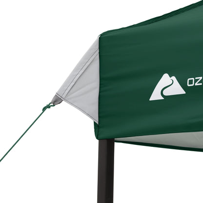 Ozark Trail 10x10 Instant Pop Up Canopy Tent with Simple Push Setup �?Straight Leg Pop-Up Tent for Tailgating, Camping & Events, White
