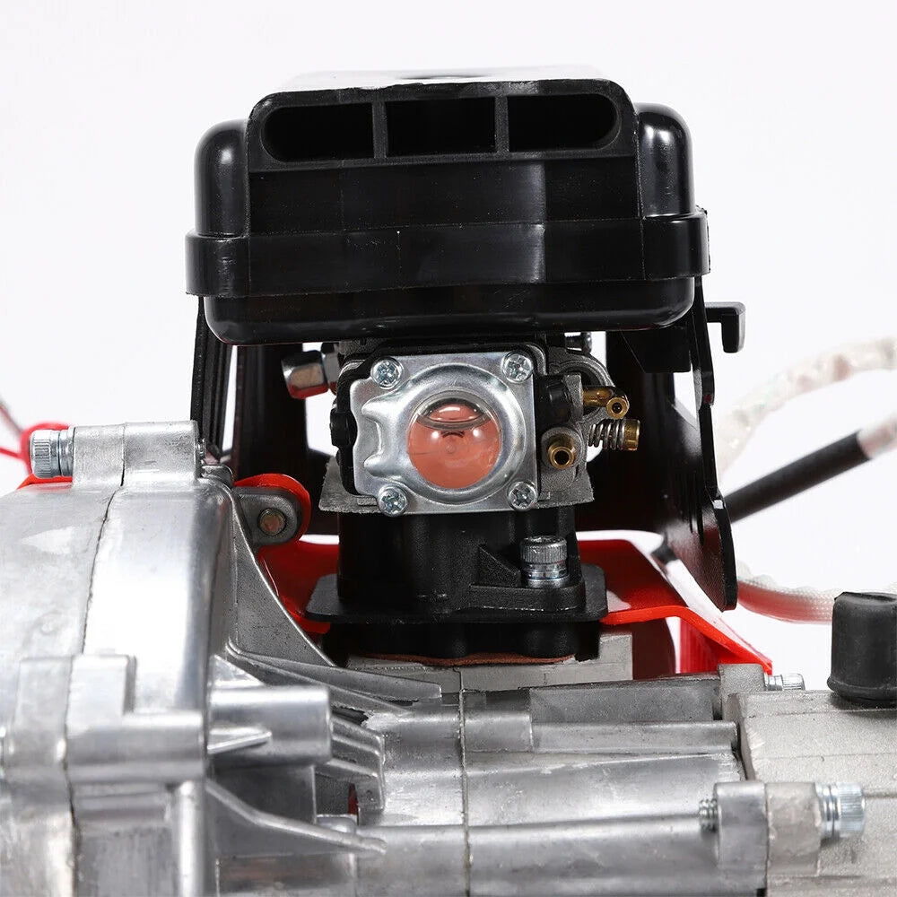ANQIDI 49CC 2 Stroke Engine Single Cylinder Air-Cooled Motor for Gas Scooters, Pocket Bikes, Mini Choppers