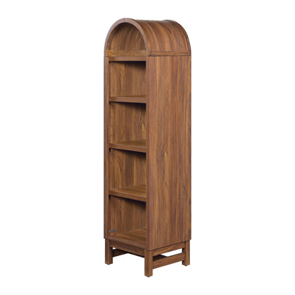Better Homes & Gardens Juliet Narrow Arch Bookcase, Rich Black and Light Honey
