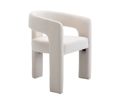 Guyou Modern Sherpa Upholstered Dining Chair, Cute Barrel Side Armchair Kitchen Chair with Armrests and Back for Living Room Dining Room Bedroom, Green