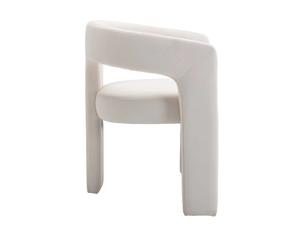 Guyou Modern Sherpa Upholstered Dining Chair, Cute Barrel Side Armchair Kitchen Chair with Armrests and Back for Living Room Dining Room Bedroom, Green