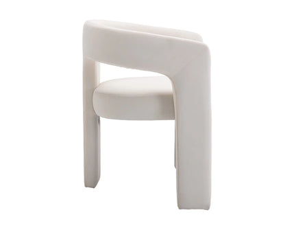 Guyou Modern Sherpa Upholstered Dining Chair, Cute Barrel Side Armchair Kitchen Chair with Armrests and Back for Living Room Dining Room Bedroom, Green