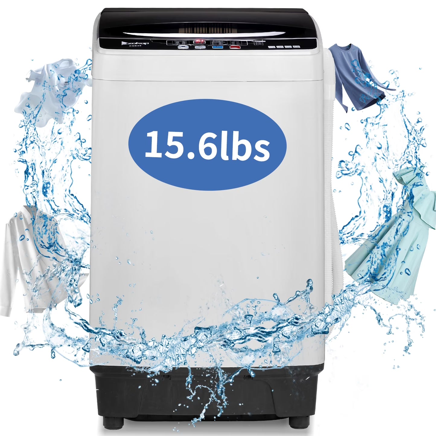 Ktaxon 17.8lbs Portable Fully Automatic Washing Machine W/ Drain Pump